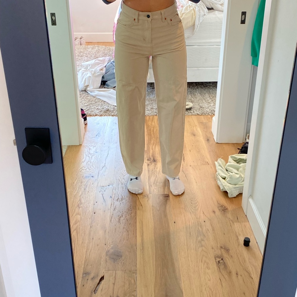 Straight Leg tan motel rocks jeans